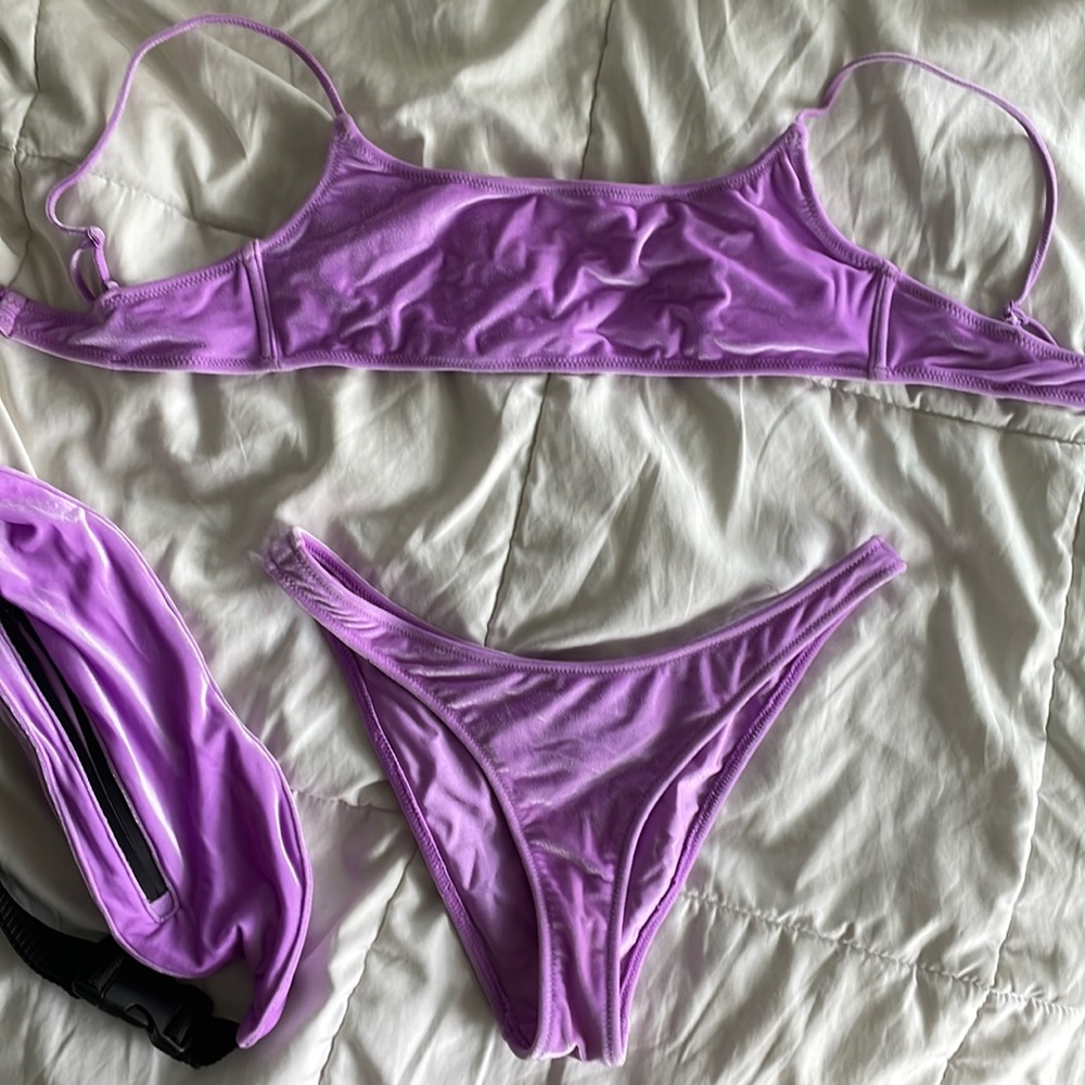 Triangle bikini **top & bag only* unless asked